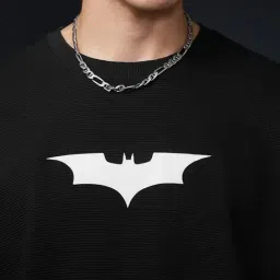 The Souled Store Black Cotton Graphic T-Shirt image 4