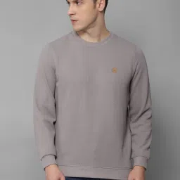 Louis Philippe Grey Regular Fit Sweatshirt image 1