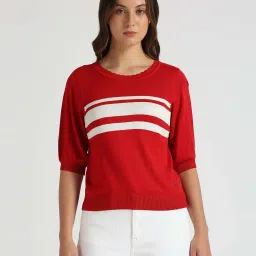 Pepe Jeans Red Striped Top image 1