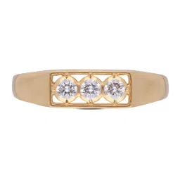 C. Krishniah Chetty Group Diamond 22k (916) Yellow Gold Ring for Men image 1