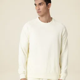 Rare Rabbit Yellow Cotton Regular Fit Solid Sweatshirt image 1