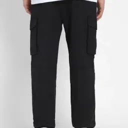 American Eagle Black Cotton Regular Fit Trackpants image 2