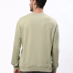 R&B Green Cotton Regular Fit Printed Sweatshirt image 2