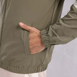 HRX by Hrithik Roshan Contrast Panel Tailored Jacket image 4