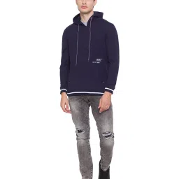 Spykar Navy Hooded Sweatshirt image 5