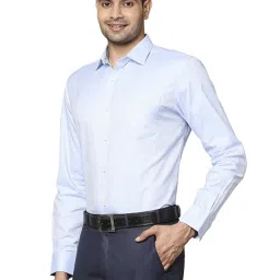 Park Avenue Blue Slim Fit Printed Shirt image 3