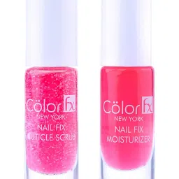 Color Fx Nail Fix Cuticle Scrub & Moisturiser Combo - Pack of 2 image 1