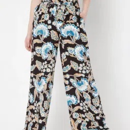 Vero Moda Black Floral Print Pants-image-97
