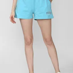 Forever 21 Light Blue Regular Fit Shorts-picture-19
