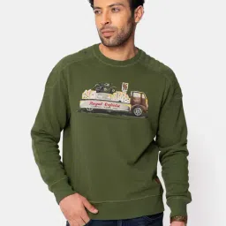 Royal Enfield Green Round Neck Sweatshirt-image-46