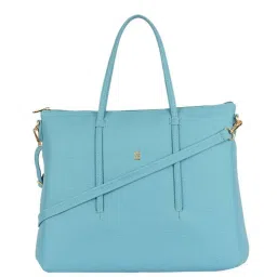 Baggit Blue Textured Large Messenger Bag image 1