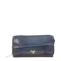Baggit Blue Solid Zip Around Wallet for Women image 1