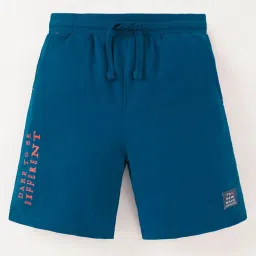 Edheads Kids Blue Cotton Printed Shorts image 1