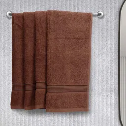 Bianca D'ross Brown 100% Cotton 380 GSM Hand Towels - Set of 4 image 1