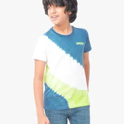 Edheads Kids Multicolor Cotton Color Block T-Shirt image 1
