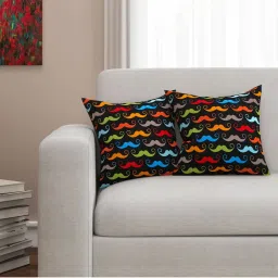 SEJ by Nisha Gupta Multicolor Cushion Covers - Set of 2 image 1