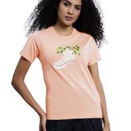 Converse Coral Lets Grow Sneaker Printed Regular Fit T-Shirt image 1