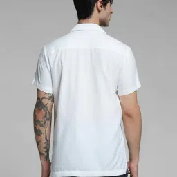 Jack & Jones White Cotton Comfort Fit Floral Print Shirt image 2