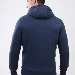 Monte Carlo Navy Blue Solid Regular Fit Sweatshirt image 2