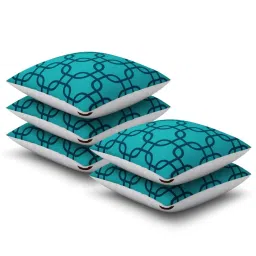 SEJ by Nisha Gupta Blue Cushion Covers - Set of 5 image 2