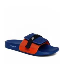 Chupps Men's Mumbai Indians Blue Slides image 2