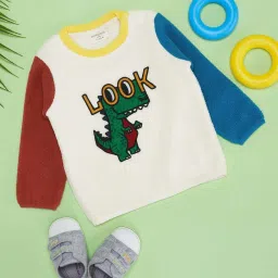 Pantaloons Baby Boys Papyrus Color Block Full Sleeves Sweatshirts & Hoodies image 1