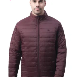 Cantabil Maroon Regular Fit Mock Collar Reversible Jacket image 1