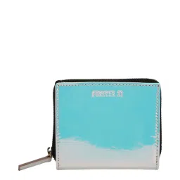 Forever 21 Blue Polyester Solid Bi-Fold Wallet image 1