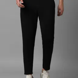Allen Solly Black Cotton Regular Fit Joggers image 1