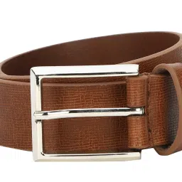 Louis Philippe Brown Leather Waist Belt for Men image 5