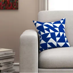 SEJ by Nisha Gupta Blue Cushion Covers - Set of 1 image 1