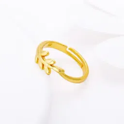 GIVA 925 Sterling Silver Golden Ring for Women-picture-35