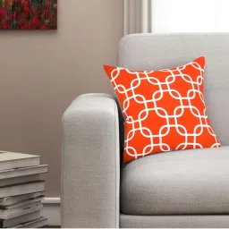 SEJ by Nisha Gupta Orange Cushion Covers - Set of 1 image 1