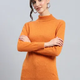 Monte Carlo Orange Regular Fit Sweater image 1