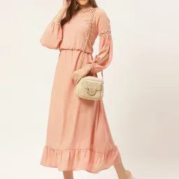 DODO & MOA Peach Maxi Dress image 1