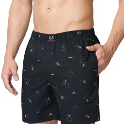 Van Heusen Sport Regular Fit Media Pocket Super Soft Allover Print Boxer Shorts - VSB06 image 1