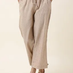 Fabindia Beige Cotton Pants image 1