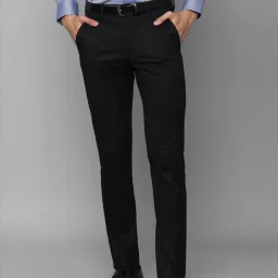 Louis Philippe Mid Grey Slim Fit Trousers image 1