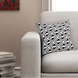 SEJ by Nisha Gupta Black Cushion Covers - Set of 1 image 1