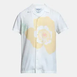 Jack & Jones White Cotton Comfort Fit Floral Print Shirt image 5