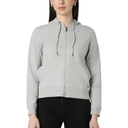 Van Heusen Grey Cotton Regular Fit Sweatshirt image 1