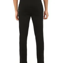 Ramraj Black Cotton Regular Fit Solid Trackpants image 2