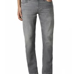 Peter England Grey Cotton Slim Fit Jeans image 1