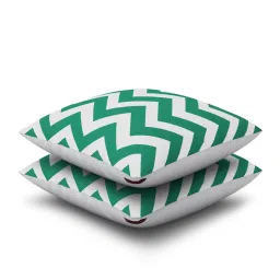 SEJ by Nisha Gupta Green & White Cushion Covers - Set of 2 image 3