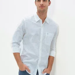 American Eagle Outfitters Blue Regular Fit Printed Shirt image 1