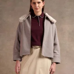 U.S. Polo Assn. Brown Plain Jacket image 1