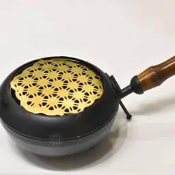 DSH Crafting Your Curiosity Black & Yellow Dhoop Dani Sambrani Burner image 2