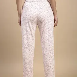 Kryptic White & Navy Cotton Relaxed Fit Printed Lounge Pant - Pack of 2 image 2