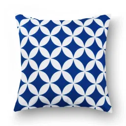 SEJ by Nisha Gupta Blue & White Cushion Covers - Set of 3 image 3