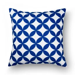 SEJ by Nisha Gupta Blue & White Cushion Covers - Set of 3 image 4